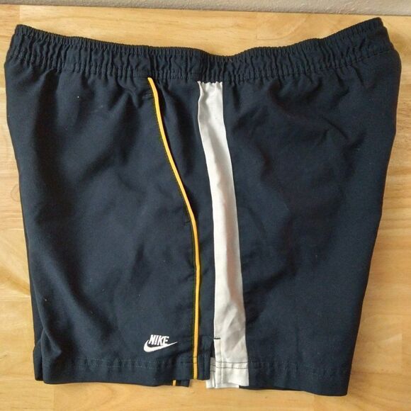 Vintage Nike Logo Striped Wind Shorts Athletic Running - Picture 1 of 10